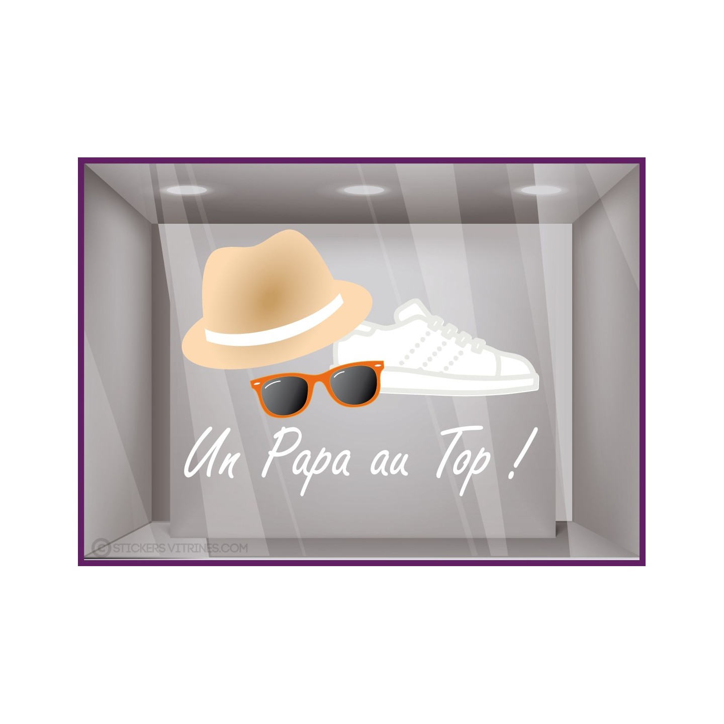 Sticker un papa au top