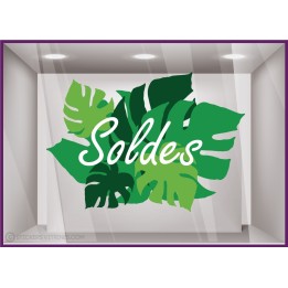 Sticker Soldes Exotique