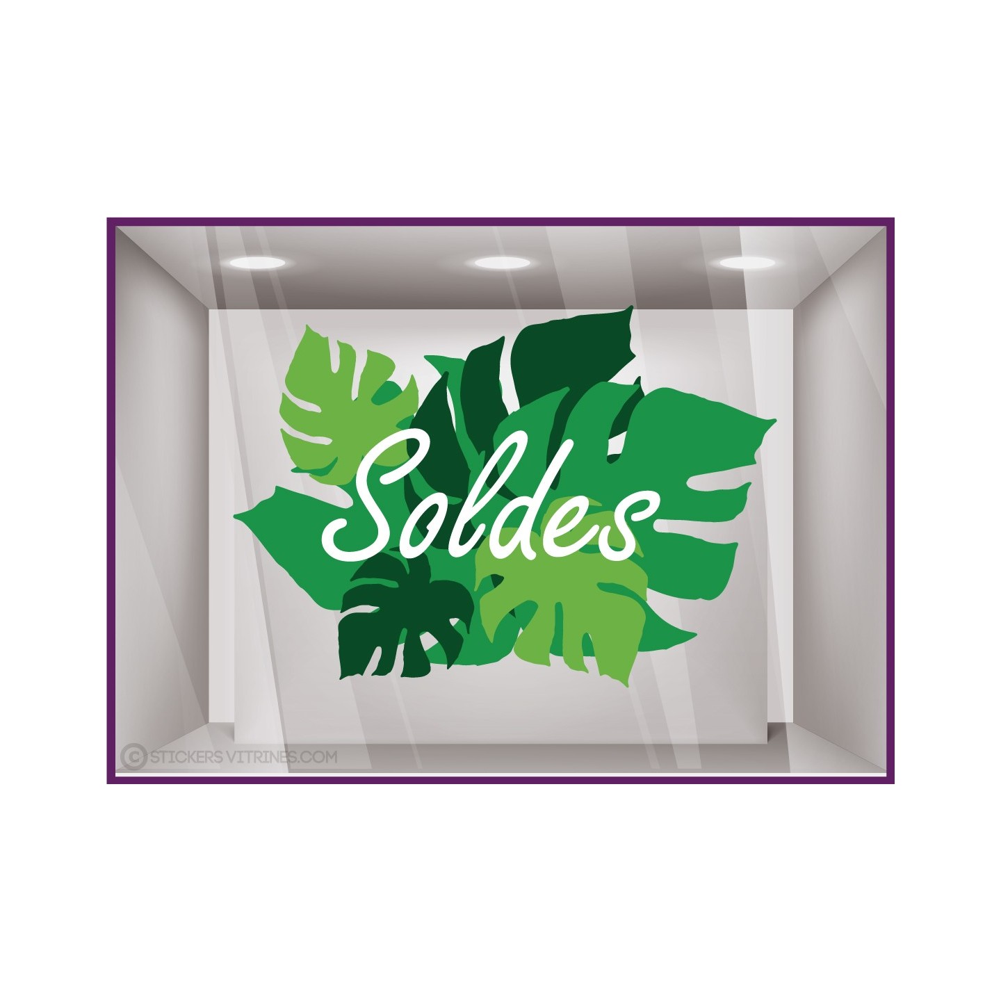 Sticker Soldes Exotique
