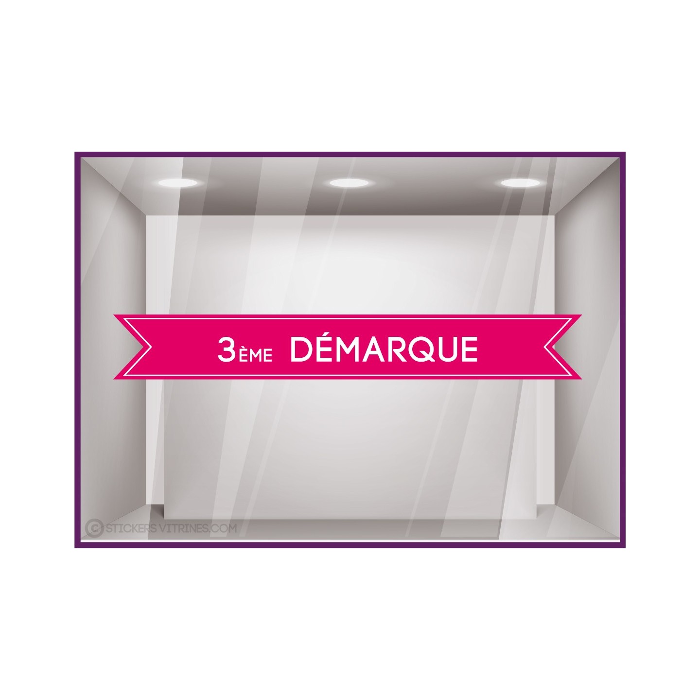 Sticker bandeau 3ème démarque