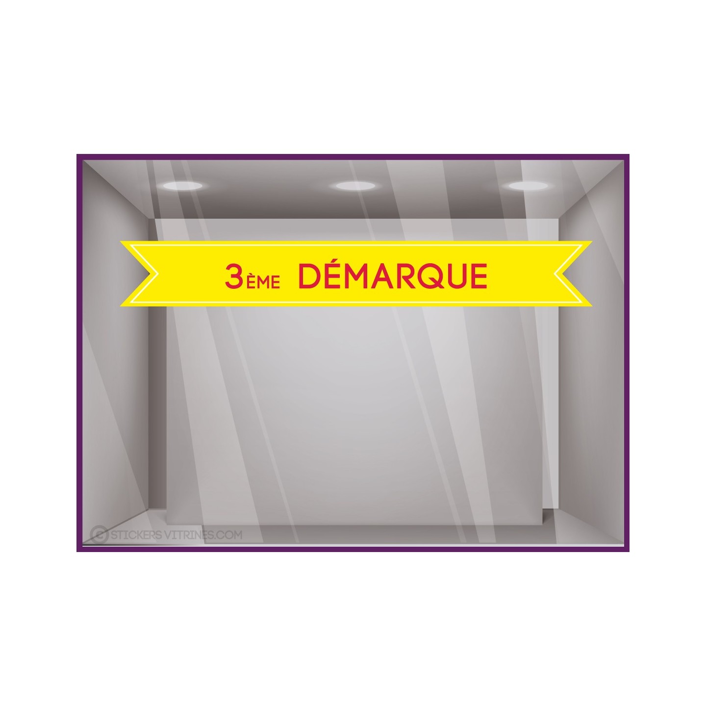 Sticker bandeau 3ème démarque