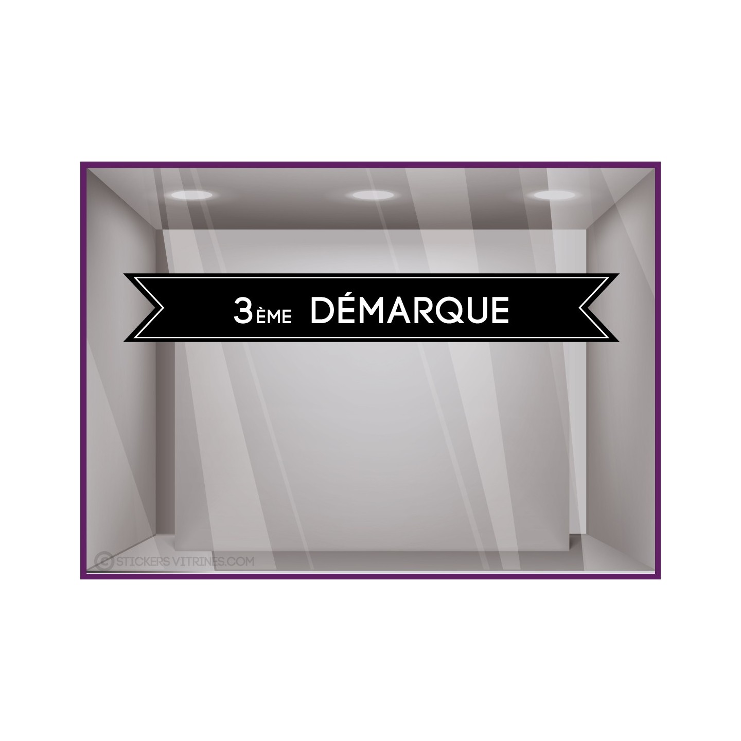 Sticker bandeau 3ème démarque