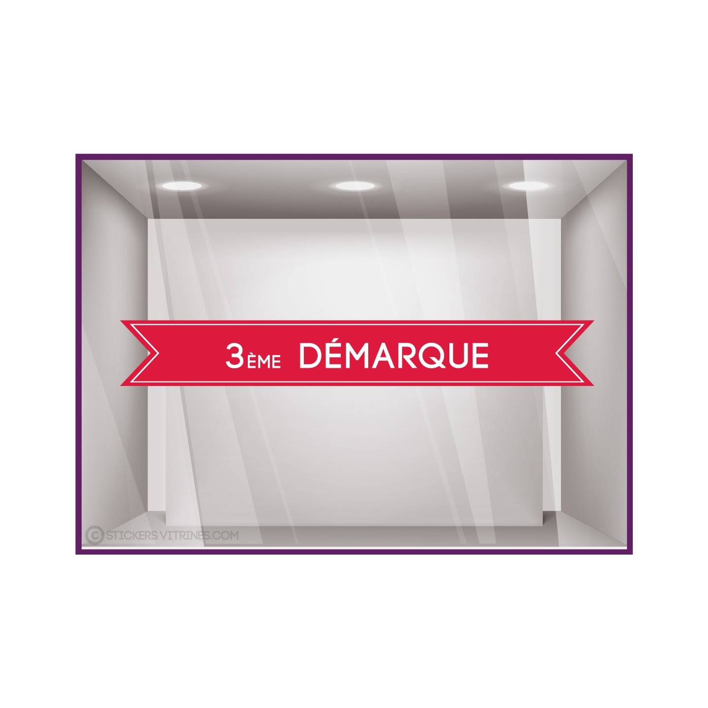 Sticker bandeau 3ème démarque