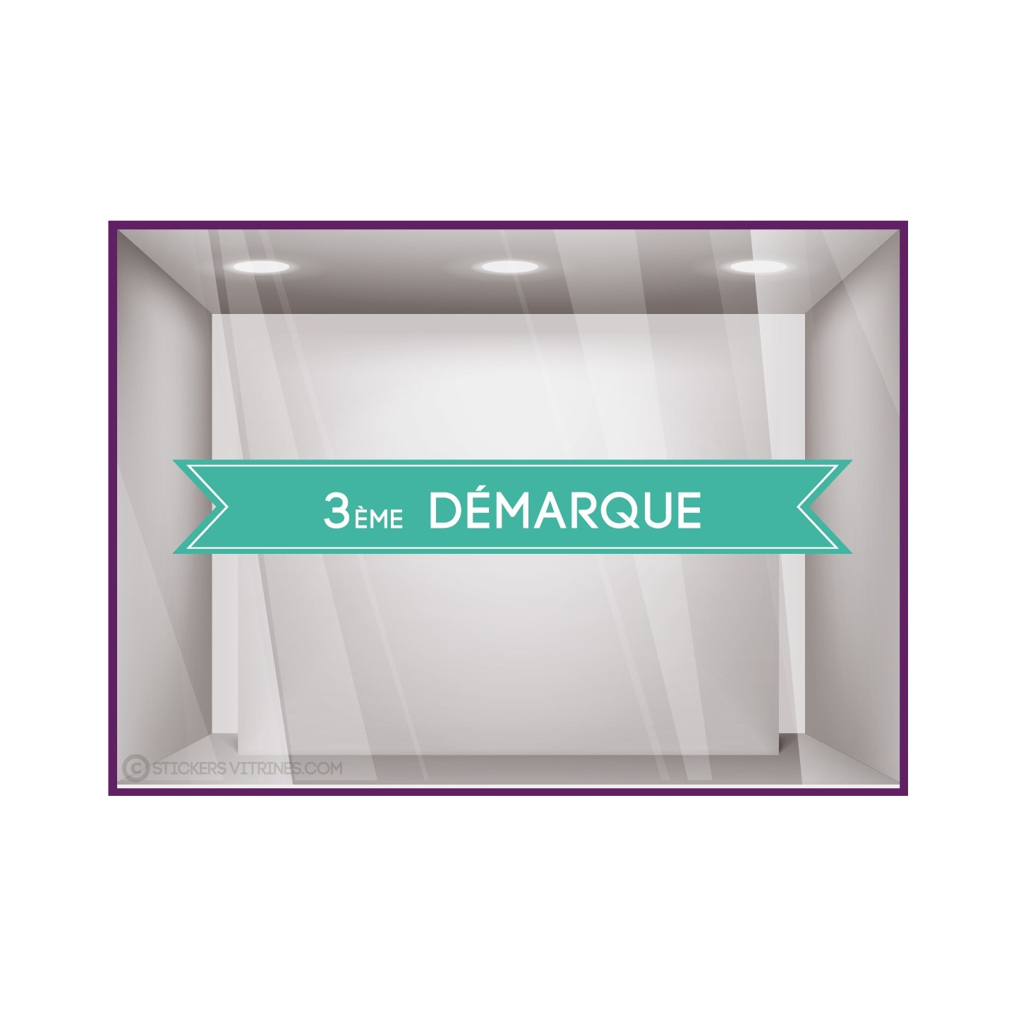 Sticker bandeau 3ème démarque