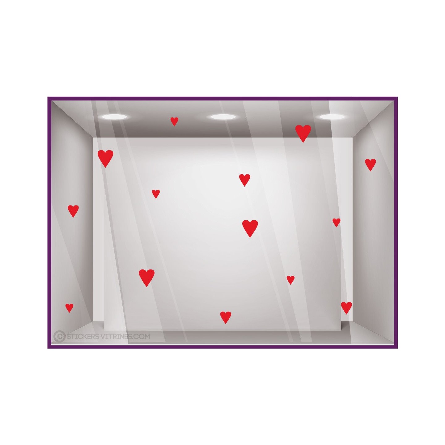 Stickers 14 Petits Coeurs
