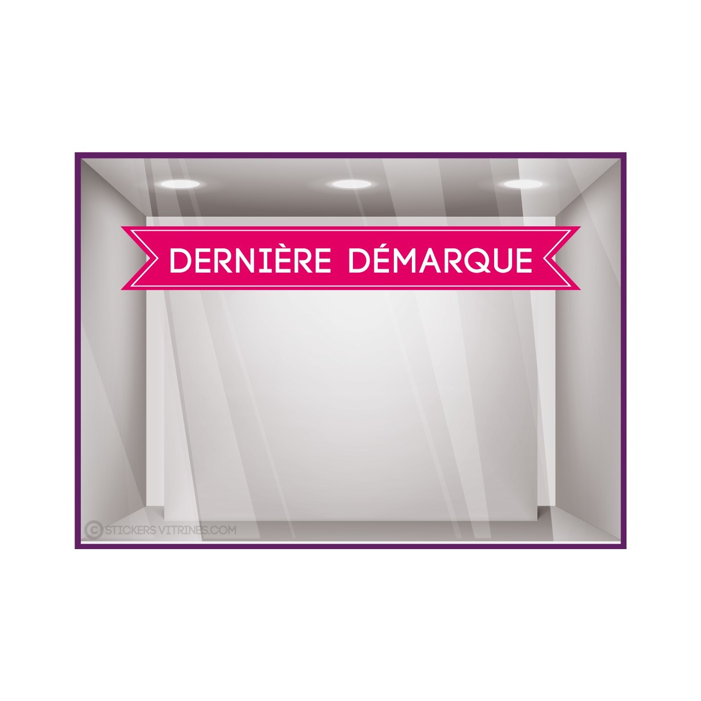 Sticker bandeau dernière démarque