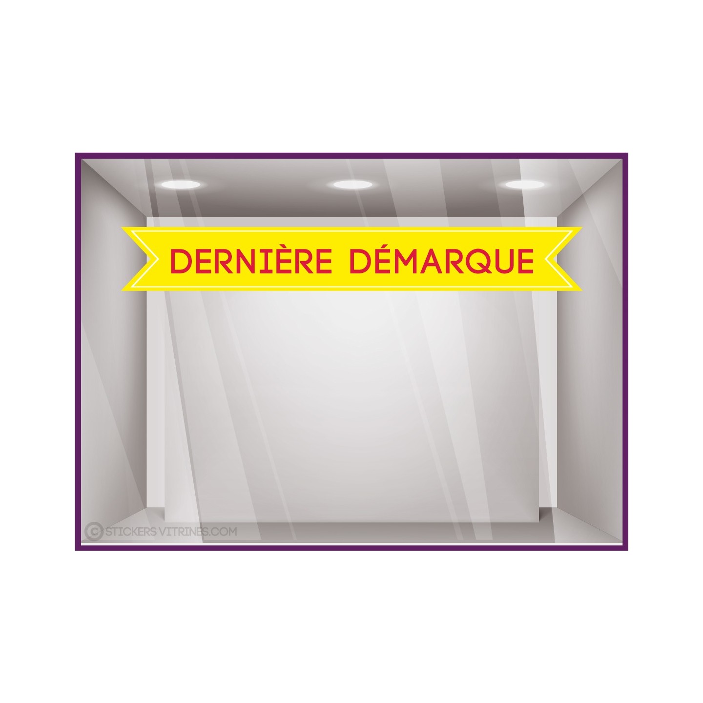 Sticker bandeau dernière démarque