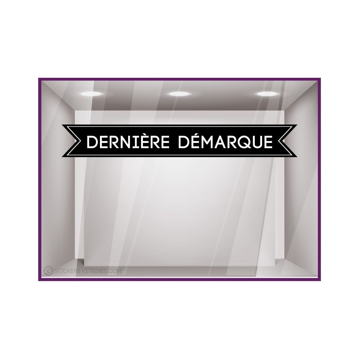 Sticker bandeau dernière démarque