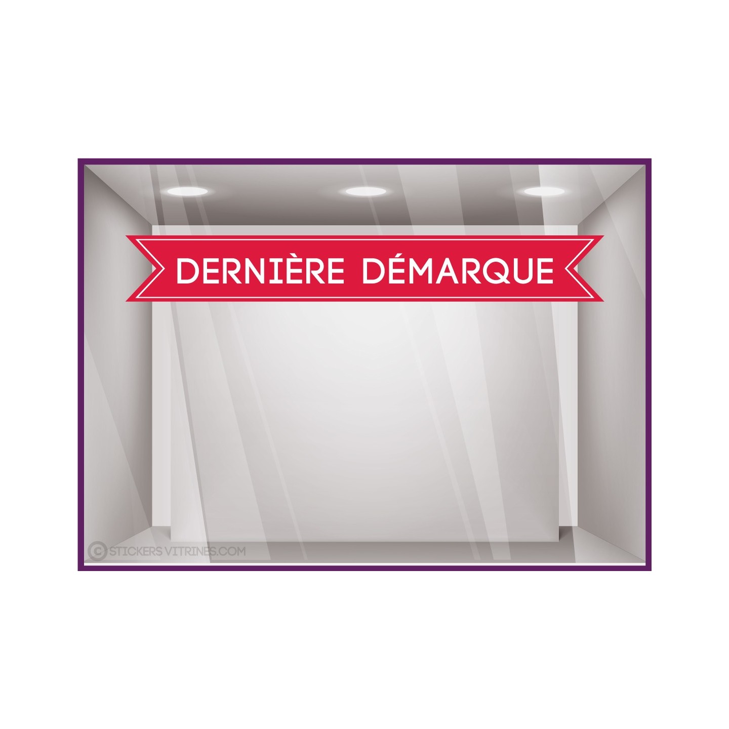 Sticker bandeau dernière démarque
