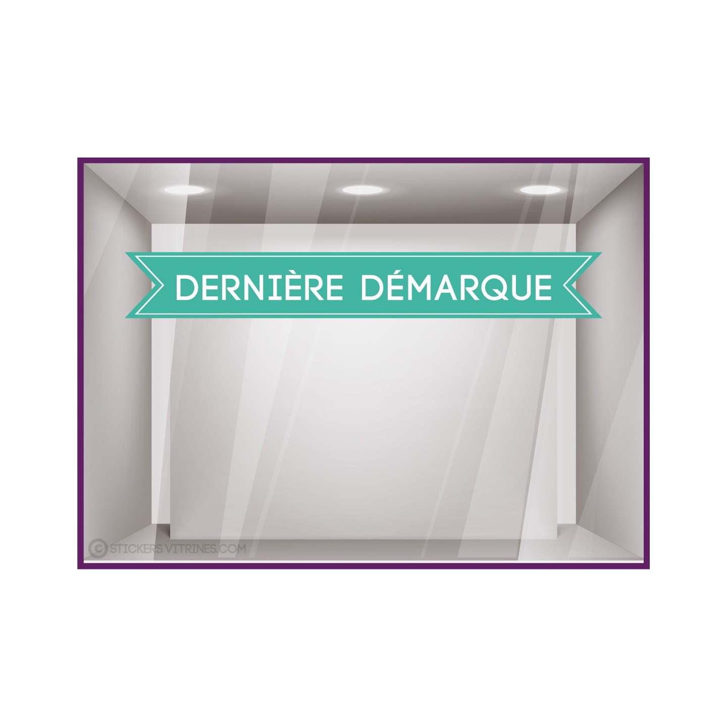 Sticker bandeau dernière démarque