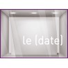 Sticker Lettrage Date Fête des pères papas à personnaliser lettrage adhesif devanture pret a porter mode maroquinerie caviste