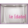 Sticker Lettrage Date Fête des pères papas à personnaliser lettrage adhesif devanture pret a porter mode maroquinerie caviste