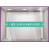 Adhésif Vitrine Bandeau -10% supplémentaire soldes braderie destockage vitrophanie signaletique boutique enseigne devanture