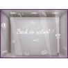 KIT DE STICKERS BACK TO SCHOOL DEVANTURE BOUTIQUE VITROPHANIE CALICOT LETTRAGE ADHESIF