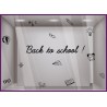 KIT DE STICKERS BACK TO SCHOOL DEVANTURE BOUTIQUE VITROPHANIE CALICOT LETTRAGE ADHESIF