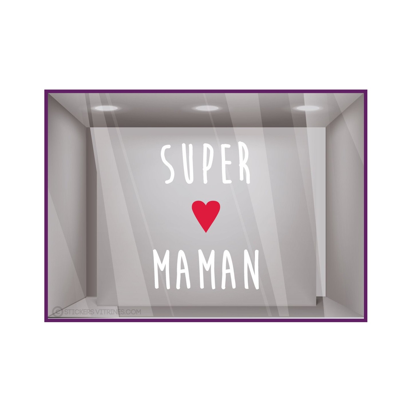 Sticker Texte Super Maman