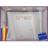 KIT DE STICKERS C’EST LA RENTREE CRAYONS LUNETTES DECORATION VITRINE COMMERCE CALICOT  VITROPHANIE