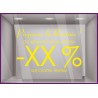STICKER PREPAREZ LA RENTREE LETTRES ADHESIVES A PERSONNALISER POUR MAGASIN