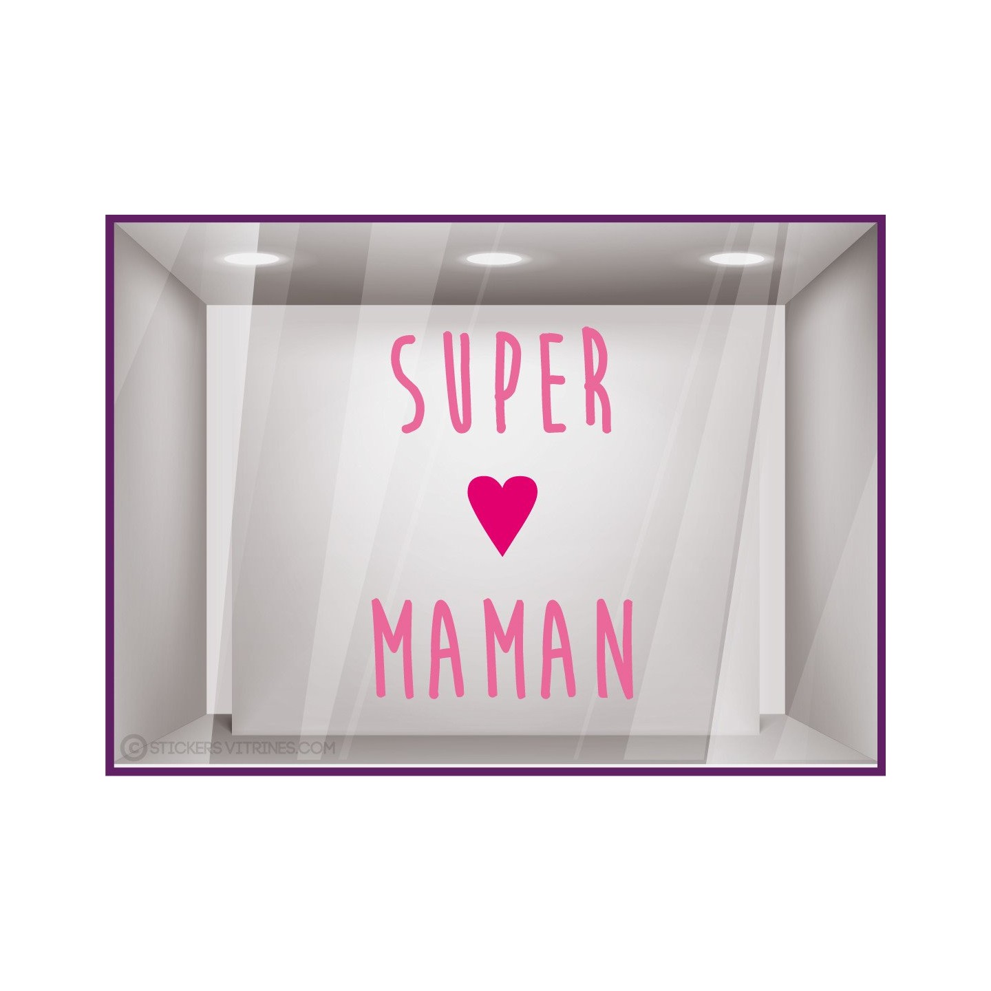 Sticker Texte Super Maman