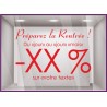 STICKER PREPAREZ LA RENTREE LETTRES ADHESIVES A PERSONNALISER POUR MAGASIN