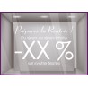 STICKER PREPAREZ LA RENTREE LETTRES ADHESIVES A PERSONNALISER POUR MAGASIN