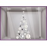 sapin diamants perles stickers vitrines déco noel