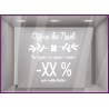 Sticker Offre De Noel A Personaliser Promotion pour la vitrine de votre magasin