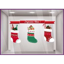 Sticker 3 Chaussettes De Noël