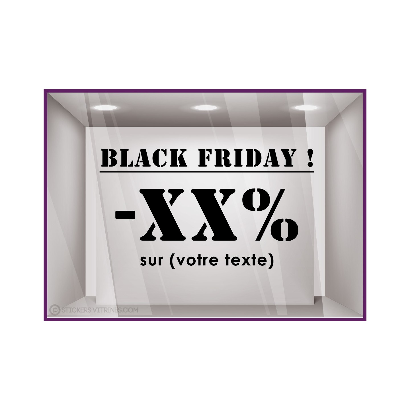 STICKER TEXTE BLACK FRIDAY A PERSONNALISERSTICKER TEXTE BLACK FRIDAY A PERSONNALISER