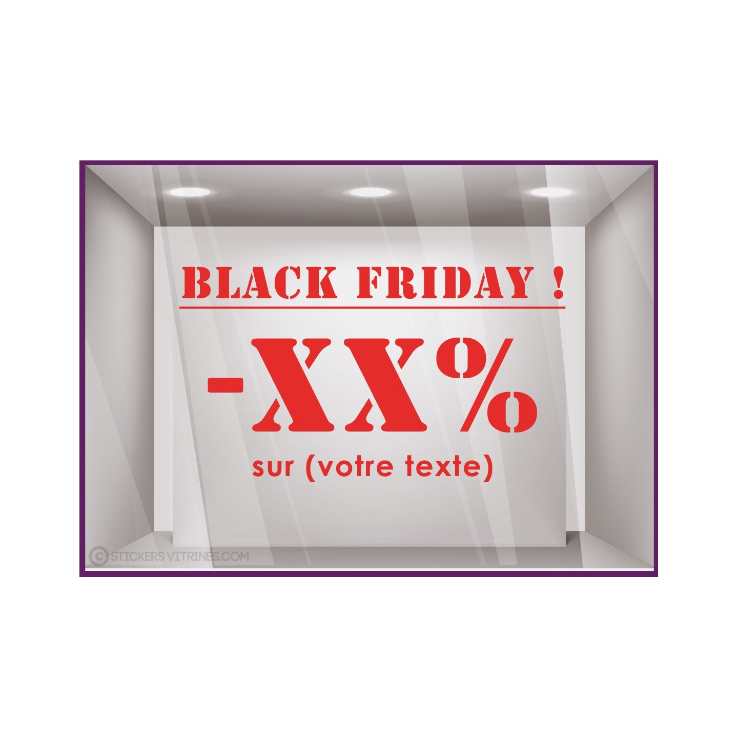 STICKER TEXTE BLACK FRIDAY A PERSONNALISERSTICKER TEXTE BLACK FRIDAY A PERSONNALISER