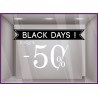 Stickers Black Friday Pourcentage