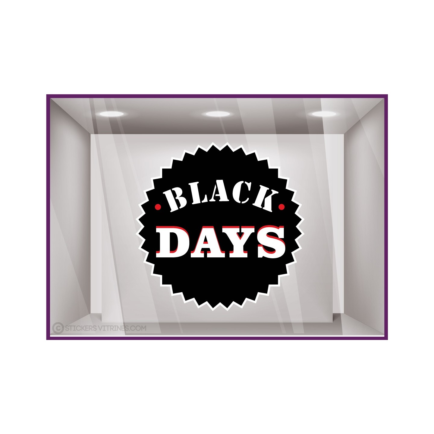 Stickers Badge Black Friday