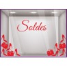 Kit de Stickers Super Soldes braderie liquidation devanture commerce vitrophanie adhesif