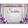 Kit de Stickers Super Soldes braderie liquidation devanture commerce vitrophanie adhesif