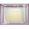 STICKER JE PEUX PAS J’AI SOLDES VITROPHANIE BOUTIQUE CALICOT MAGASIN