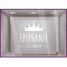 Sticker Epiphanie le 6 janvier vitrophanie epiphanie hiver adhesif  vitrine autocollant boulangerie patisserie