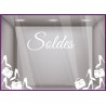 Kit de Stickers Super Soldes braderie liquidation devanture commerce vitrophanie adhesif