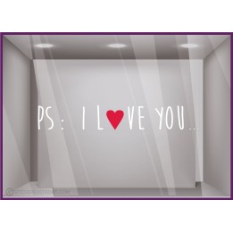 Stickers PS I LOVE YOU