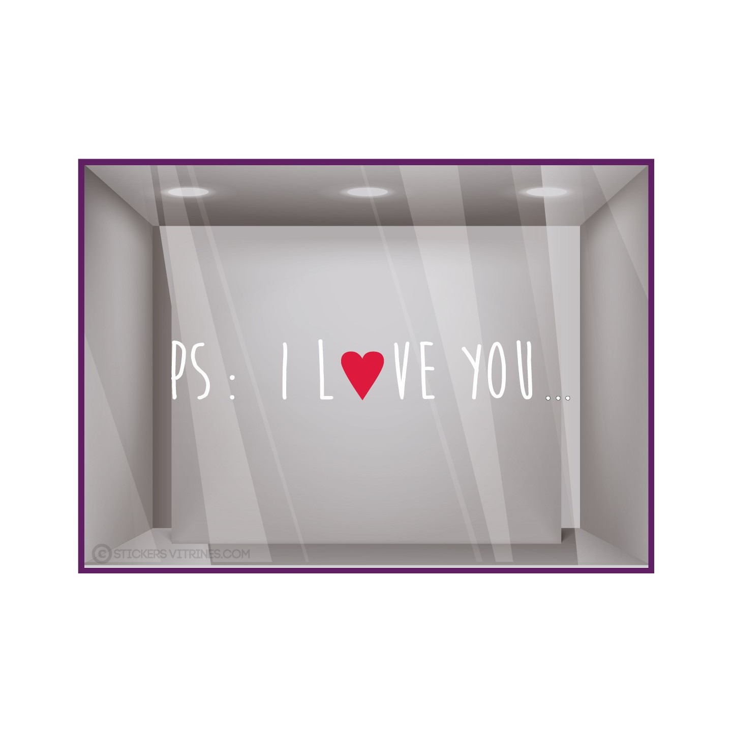 Stickers PS I LOVE YOU
