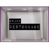 Sticker Grand Destockage vitrophanie enseigne vitrine boutique braderie soldes