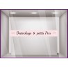 Sticker Ruban Destockage et Petit Prix vitrophanie soldes braderie boutique mode maroquinerie jouets devanture