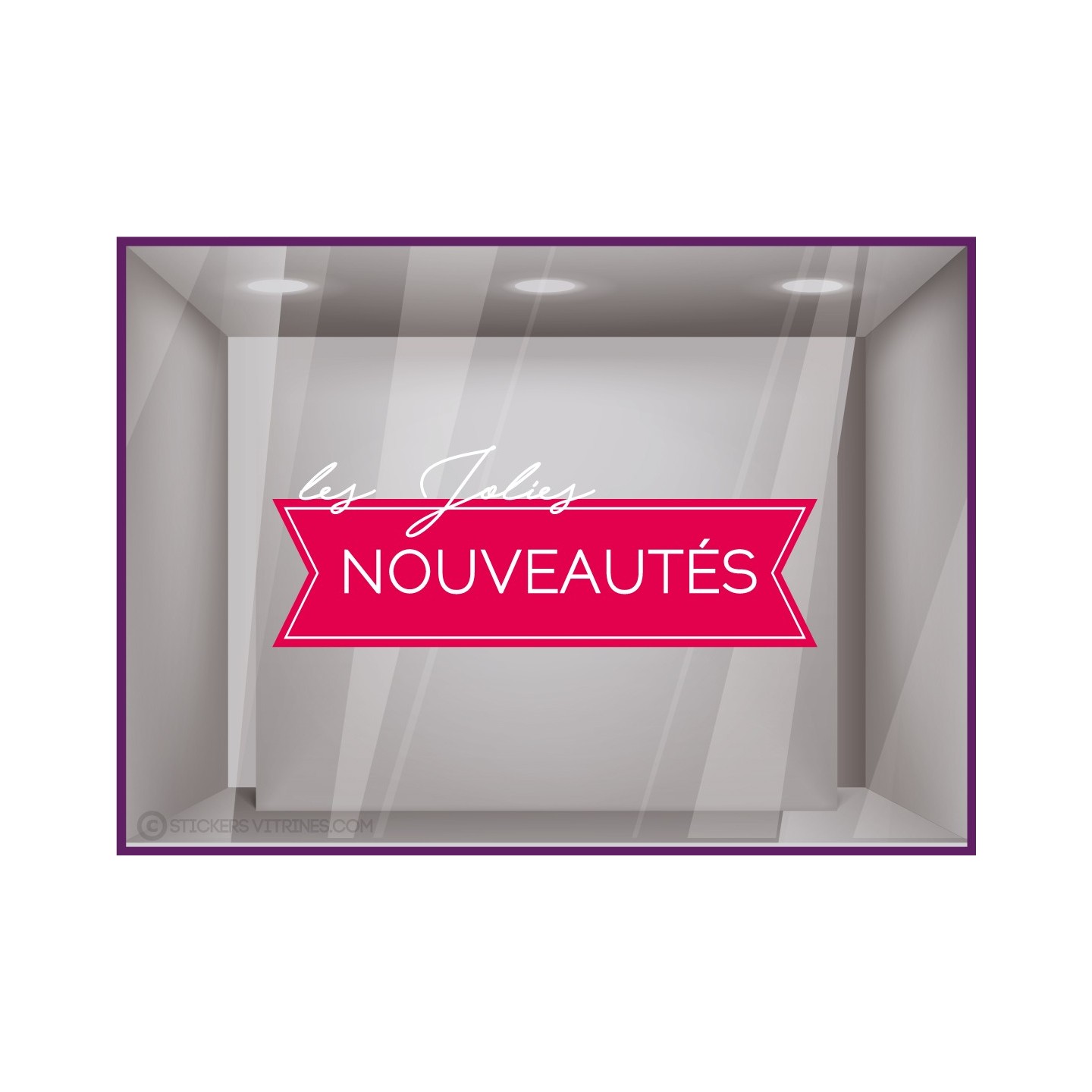Sticker Les jolies Nouveautés magasin nouvelle collection mode maroquinerie boutique parfum