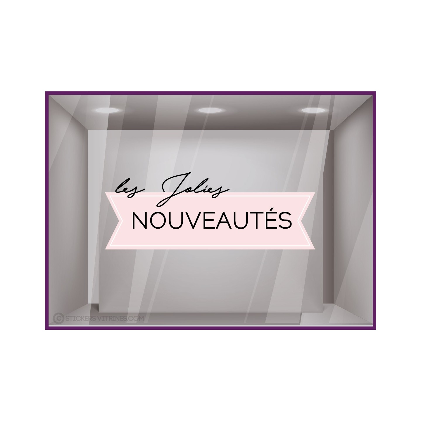 Sticker Les jolies Nouveautés magasin nouvelle collection mode maroquinerie boutique parfum