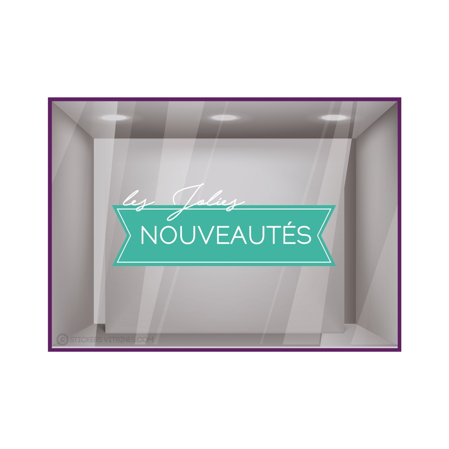 Sticker Les jolies Nouveautés magasin nouvelle collection mode maroquinerie boutique parfum