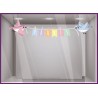 Deco vitrine Sticker Guirlande Pâques Oiseaux vitrophanie boulangerie
