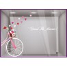 Vitrophanie Kit de Stickers Velo Fêtes des mères 