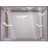 Calicot pour enseigne Sticker Mouettes été vitrophanie calicot devanture magasin 