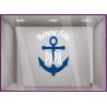 Sticker ancre Bonne Fête Papa pour devanture de magasins 