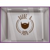 Adhésif Fête des Pères Barbe à Papa pour façades de boutiques