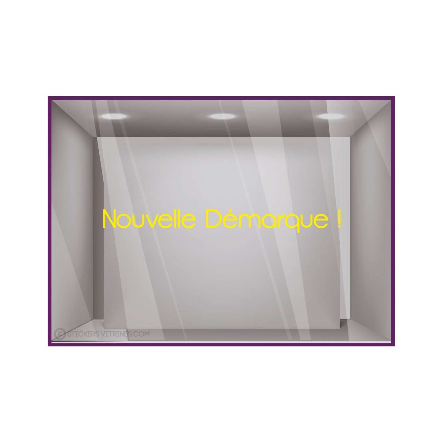 Autocollant pour vitrine Nouvelle Démarque